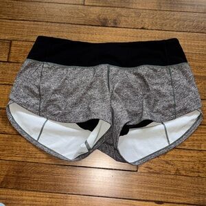 Lulu Speed Up’s Heathered Gray 2 Inch Inseam